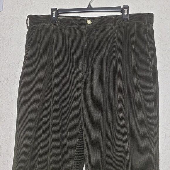 Nautica Green/Brown Rigger Corduroy Pant Size 38 X 32 - Picture 5 of 16